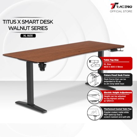 โต๊ะปรับระดับ TTRACING TITUS SMART DESK 1.8M สี WALNUT_1